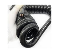 Telescopic Spiral Cable 5 Core 4mm2 Elastic Spiral Tailboard Cable Wear Resistant Wire Automobile Extensible Spring Wires Retractable(Stretch 8 meter)