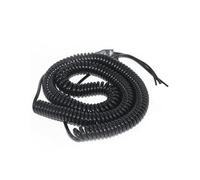 Telescopic Spiral Cable Video Spiral Spring Line Reversing Image Wire Truck Semi-Trailer Screw Cable Camera Monitor Extension Cord Retractable(Line length 5 meter)