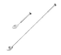Telescopic Spoon - Stainless Steel Tool, Extendable Handle, Long Mixing Spoon, Portable Accessory | Perfect for Picnic Travel Drinks Outdoor Dining Camping Kitchen Use