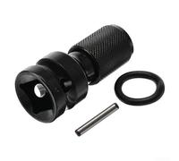 Telescopic Spring Cover Socket Adapter 1/2 Inch To 1/4 Inch Hex For Power Tools, Ensures Secure Fast Load Bit Holding In Pneumatic Wrenches