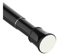 Telescopic Spring Tension Rod Extendable Curtain Rod No Drilling Extendable Window Tension Rod Adjustable Curtain Pole No Screws for Kitchen,Closet,Bathroom, 69-90 cm (27.2-35.4"), Black