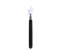 Telescopic Stainless Steel Command Stick, Finger Reading Guide Pointer Stick, Extendable Teaching Pointer Hand Pointer(black)