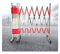 Telescopic Stainless Steel Security Gate, Flexible Expanding Barrier for Industrial Use, Road Construction Safety Fence, Durable and Portable Traffic Control Solution
