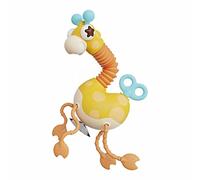 Telescopic Suction Cup Giraffe Toy Shape Changing Giraffe Telescopic Tube Cartoon Toys Stretch Novel Educational Toys For Kids (Yellow, One Size)