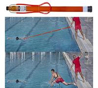 Telescopic Swimming Pool Rod, Emergency Life-Saving Rescue Equipment, Help Struggling or Drowning Swimmers, with Night Luminous & Reflective Design