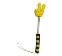 Telescopic Teacher Pointer with Soft Handle, Extendable Hand Pointer for Classroom Presentation and Lecturing- Yellow Victory