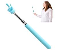 Telescopic Teachers Pointer - Foldable Teaching Pointer Cute Finger on the Tip | Retractable Stainless Steel Presentation for Classroom Participation, Offices, Speech Use and Cape