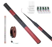 Telescopic Tenkara Rod in 4.9ft/8.8ft/11.8ft-Ultralight Travel Fishing Rods-Portable Collapsible Bass Crappie Rod-Retractable Fishing Pole -Tenkara Fishing Rod