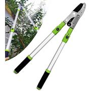 Telescopic Tree Loppers, Pruning Saw for Gardening Heavy Duty, Long Reach Pruner and Branch Cutters, Garden Shears With SK5 Steel Blades (Green)