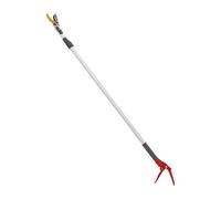 Telescopic Tree Pruner, Fruit Picker 1.2-2.2m Steel Long Reach Pruner with Locking Handle, 6.6LBS Clamping Force, Cuts 3/8" Branches Long Reach Pole Saw for Garden, Orchard, Yard
