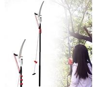 Telescopic Tree Pruner, Pole Saw Extendable Long Reach Tree Pruning Saw Tree Loppers for Trimming Branches and Leaves