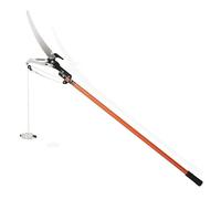 Telescopic Tree Pruner Razorsharp Extendable Ratchet Pulley Pole Pruner Hand Lopper Shears Long Reach Tall Tree Pruning Trimmer Extending Branch Cutter Tool