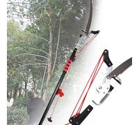 Telescopic Tree Pruner with Shears, 3.6m-7.2m Extendable Pole, Manual Branch Cutter for Forestry Work (12ft)