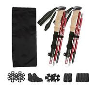Telescopic Trekking Poles - Adjustable Hiking Sticks, Lightweight Walking Rods | Balance Support With All Terrain Tips, Folding Outdoor Gear Carry Bag For Women Seniors Travelers Camping Climb
