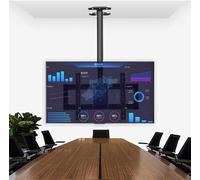 Telescopic TV Bracket TV Ceiling Mount Wall Bracket, Fits 39-90inch Flat Screen TVs,360 Degree Swivel Roof Ceiling Hanger Black folding tv mount