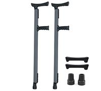 Telescopic Underarm Crutches for Adult,Adjustable Aluminum Forearm Crutches with Non-Slip Tip/Silicone Soft Grip/Pads,Medical Mobility Aids for Disabled and The Elderly (Color : Blue) Anniversary