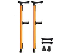 Telescopic Underarm Crutches for Adult,Adjustable Aluminum Forearm Crutches with Non-Slip Tip/Silicone Soft Grip/Pads,Medical Mobility Aids for Disabled and The Elderly (Color : Blue) Anniversary