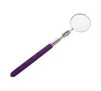 Telescopic Vehicle Inspection Mirror Round Purple 360 Degree Rotation