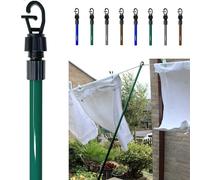 Telescopic Washing Line Prop Indoor Outdoor Home Garden Sturdy Laundry Support Extending Pole 2.4m