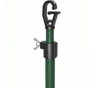 Telescopic Washing Line Prop Pole 2.4M | Extendable Clothes prop Line Support | Heavy Duty Twist & Lock | Lightweight Aluminium Clothesline Prop (1, GREEN)