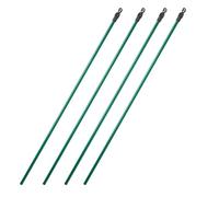 Telescopic Washing Line Prop Pole Clothesline Heavy Duty Home Garden Washing Line Dry Clothes Drying Airer Support Extenedable to 2.2M (Pack of 4)