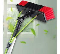 Telescopic Water Fed Brush - 3-12M Extendable Cleaner for Cleaning Solar Panels & Conservatory Roofs 5M Rod & 50Cm Brush Head for Efficient Outdoor Cleaning