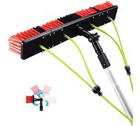 Telescopic Water Fed Brush for Photovoltaic Panel Cleaning - 3-12M Extendable Window Cleaner with 5M Rod & 50Cm Brush Head for Conservatory Roof Maintenance