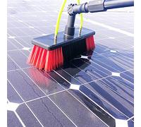 Telescopic Water Fed Brush Kit for Solar Panel Cleaning - 33ft Extendable Pole with Rotating Head for Efficient Window and Solar Photovoltaic Panel Cleaning