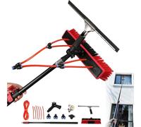 Telescopic Water Fed Pole Brush - Extendable High Reach Tool for Solar Panel, Window, Roof, Siding & Conservatory Cleaning - Ideal for Home Maintenance & Cleaning Tasks