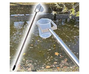 Telescopic Water Quality Sampler Pole with Extension and Plastic Sample Cups for Environmental Monitoring and Water Testing