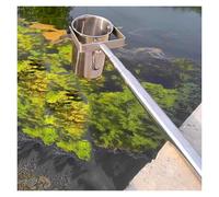 Telescopic Water Sampler Dipper - 304 Stainless Steel Liquid Sampling Pole, 34fl oz Graduated Cup, Removable Design for Environmental Monitoring & Water Quality Testing
