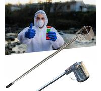 Telescopic Water Sampler Dipper, Stainless Steel Ladle for Quality Sample Collection, Vertical Swing Design for Easy Use