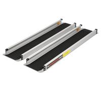 Telescopic Wheelchair Ramps 3ft - 5ft, Pair of Portable, Adjustable Ramps with Anti Slip Tread & Carry Bag