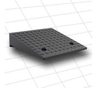 Telescopic Wheelchair Ramps, Wheelchair and Walkers Curb Ramp Black Multiple Heights(H 12cm)