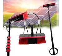 Telescopic Window Cleaner for Solar Panels & 20FT Adjustable Pole 55cm Brush Efficient Photovoltaic Cleaning Tool for Easy Reach & Streak Free Shine