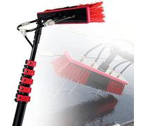 Telescopic Window Cleaner Water Wash Brush Kit,3.6m-10.8m Water Fed Telescopic Brush Water Fed Pole Kit,Windows Cleaning Washing Tool, Retractable Window Cleaning Rod 10