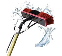 Telescopic Window Cleaner with Water Fed Extendable Brush - 12ft & 24ft Options for Conservatory Roof & Photovoltaic Panel Cleaning - Efficient Adjustable Pole