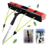 Telescopic Window Cleaning Brush Kit - 30ft Water-Fed Pole for Solar Panel & Glass Cleaning Extendable Window Cleaner Equipment with Hose Connection