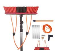 Telescopic Window Cleaning Pole 20ft Water Fed Pole for Photovoltaic/Solar Panel Cleaning Includes 30cm Brush Head