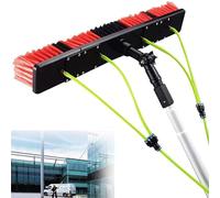 Telescopic Window Cleaning Pole with 50cm Water Fed Brush Head - Ideal for Solar Panel and Photovoltaic Cleaning Efficient for Various Cleaning Tasks