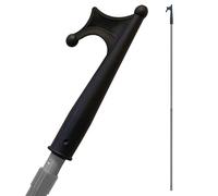 Telescopic Window Pole Opener, 126cm - 220cm Extendable Loft Ladder Pole with Hook, Metal Loft Hatch and Ladder Rod with Pole Hook, Skylight Opening Pole Suitable for Blinds, or Sash Windows