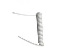 telescopic wire， 3 Core 1.5mm² Heavy Duty Spring Retractable Spiral Power Cord 2.5-3.5m White/Black(Black,Strech 3.5 meters)