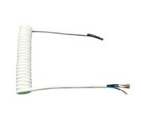 telescopic wire， 3-Core 1.5mm² Retractable Spring Spiral Power Extension Cable Multiple Sizes(Stretch 2.5 Meters)