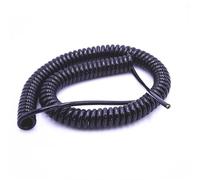 Telescopic Wire Spiral Cable, Spiral Power Cord, 4 Core Spring Telescopic Stretchable Extension Wire Spiral Cable(3.7 Meters,24AWG0.2MM)