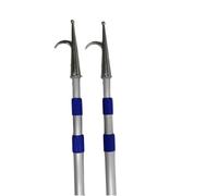 Telescoping Aluminum Boat Hook with 316 Stainless Steel Hook - Extendable Docking Pole for Easy Boat Handling and Water(2Setx6.5ft)