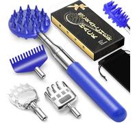 Telescoping Back Scratcher with 3Pcs Detachable Scratching Heads,Tukuos Back Scratcher Extendable Backcratchers for Men/Women,Bear Claw/Rake Scratcher for Aggressive/Moderate Scratching