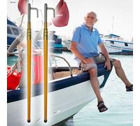 Telescoping Boat Hoo for Docking - 2 Pcs Lightweight Fibers & Stainless Steel, Floating Boat Accessories, 5m (16' 5") - tial Marine ar for Easy Mo