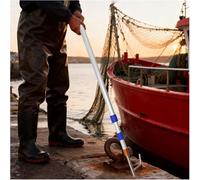 Telescoping Boat Hook Pole with Stainless Steel Hook - Extension Pole for Yacht Push Bar and Floating Marine Docking