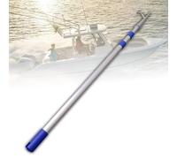 Telescoping Boat Hook, Pulling Poles Rods with Aluminum Extension Pole, Retractable Marine Pole for Docking, Fishing, Kayaking & Water Rescue(4m/13.1ft)