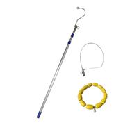 Telescoping Boat Hook with Aluminum Extension Rod for Water Rescue, Cargo Handling, and Emergency Towing